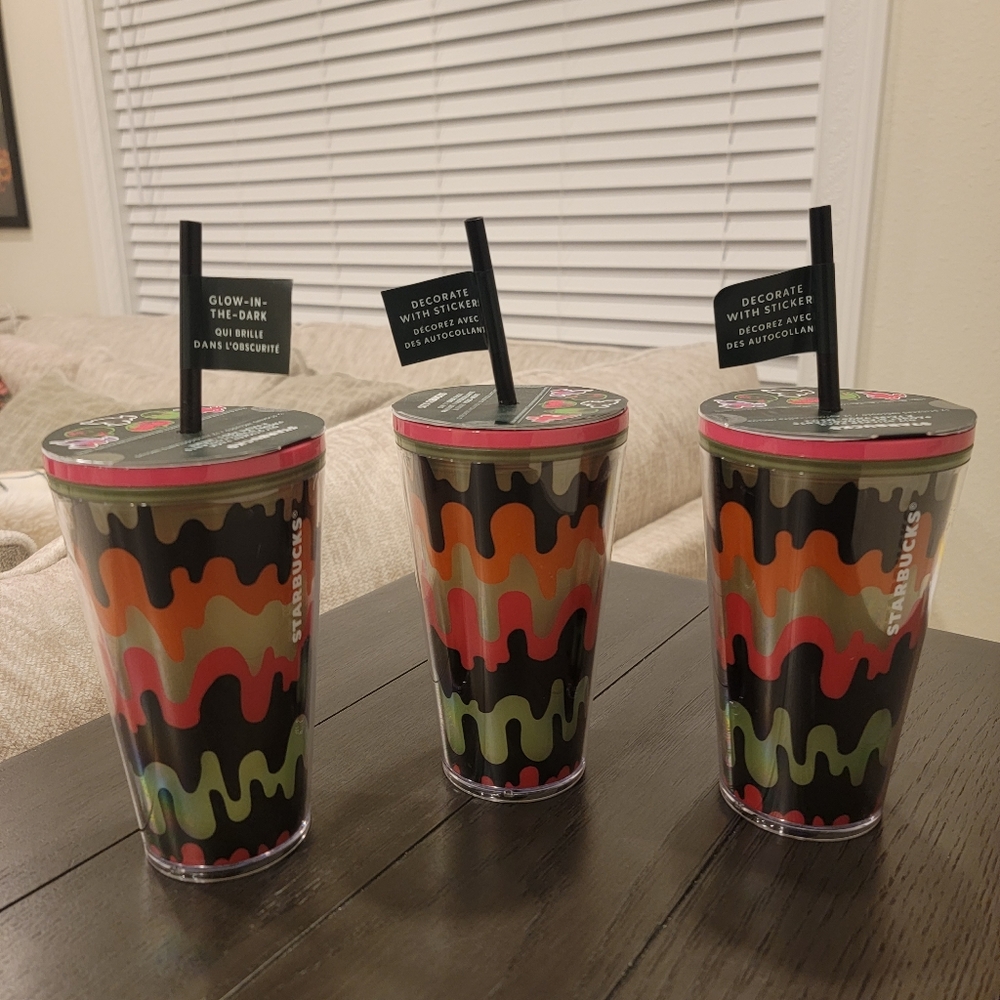 Halloween Starbucks Glow in the Dark Cup 16 oz